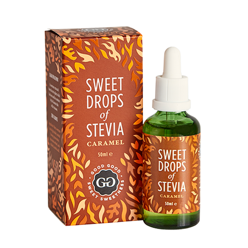 Sweet drops of Stevia med karamelsmag, 50 ml.