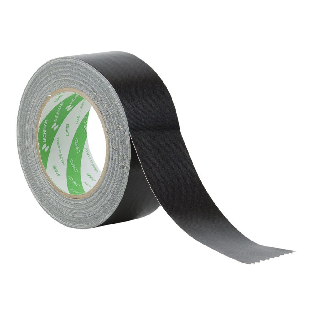 Gaffatape sort 50 mm x 25 m (Lærredstape)