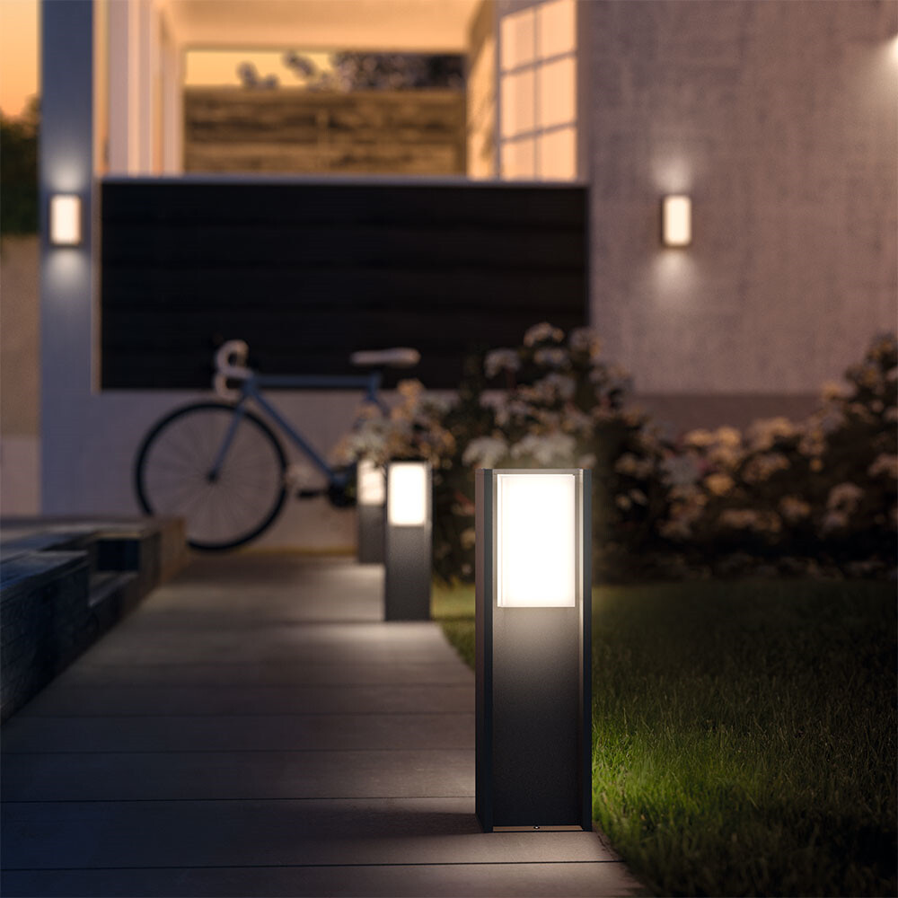 schreeuw wees onder de indruk Mevrouw Turaco Outdoor Wall Lamp Hue White Antracit - Philips Hue - Buy online