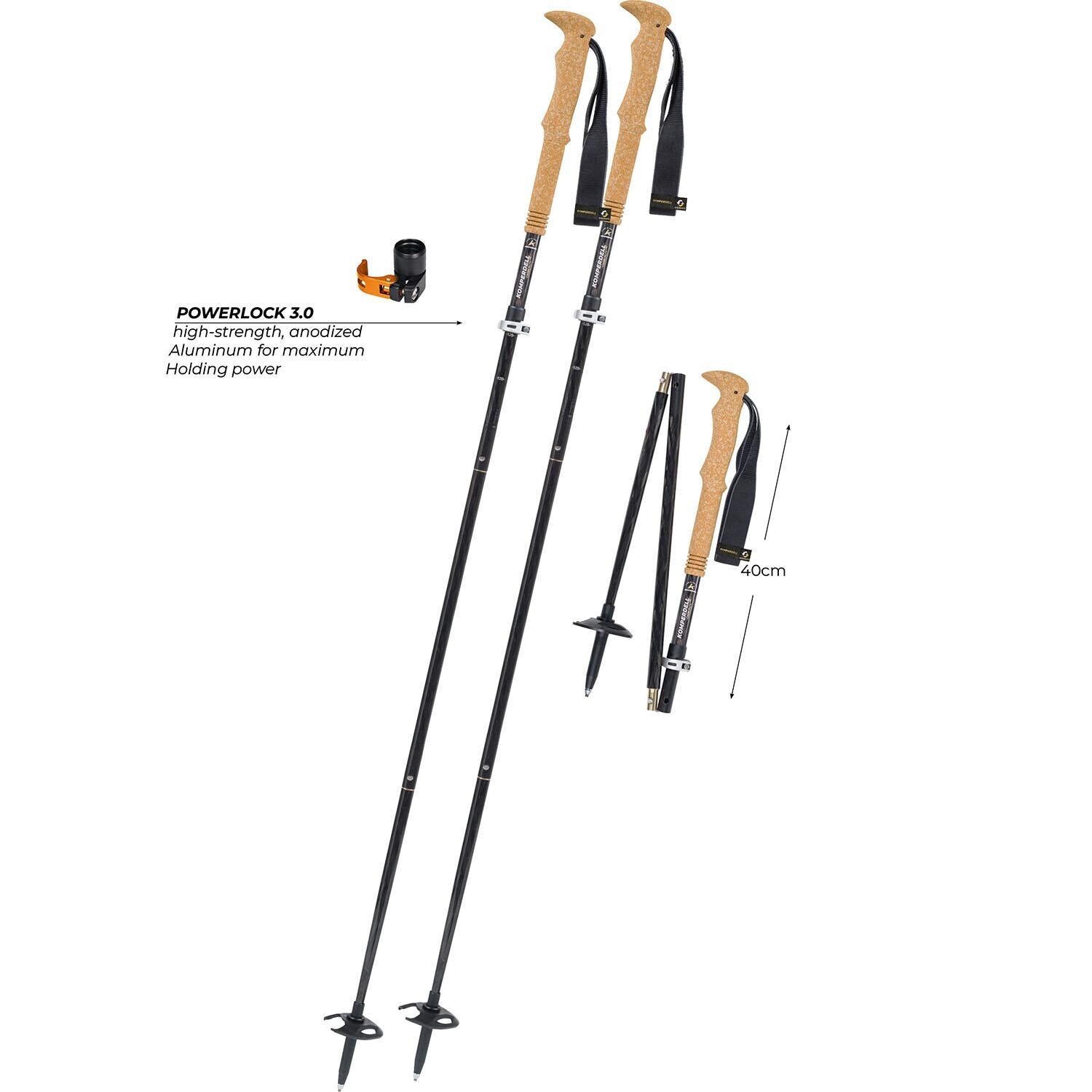 Komperdell FX L Carbon V Summit foldbar vandrestav