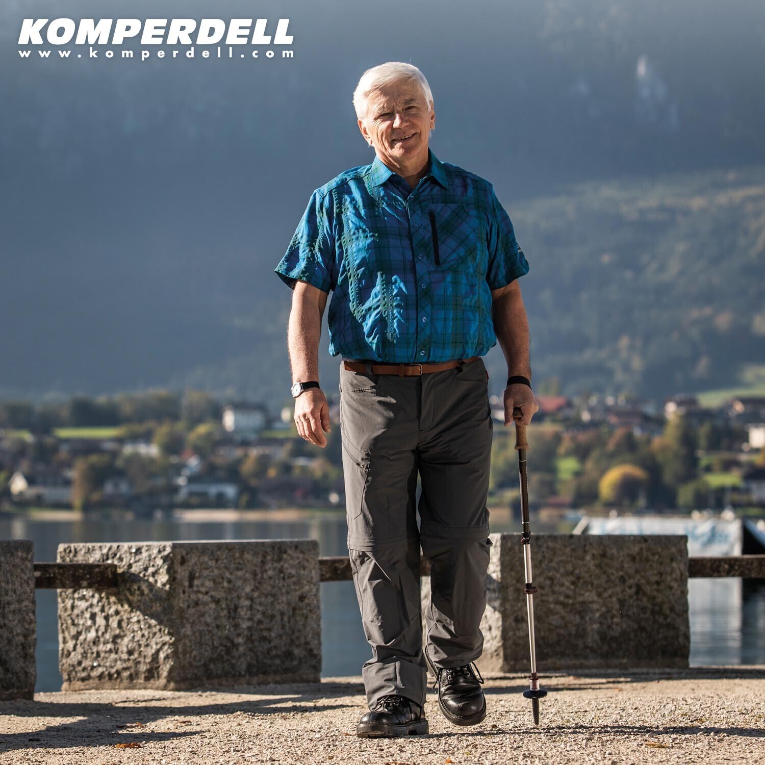 Komperdell Walker Powerlock gangstav, 85-100 cm