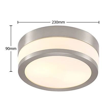 Flavi Ceiling Lamp Opal Nickel Lindby Buy online