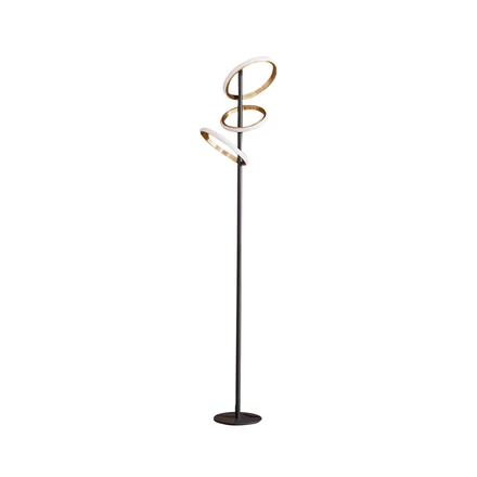 Madu LED Floor Lamp Black Gold White Lucande Buy online