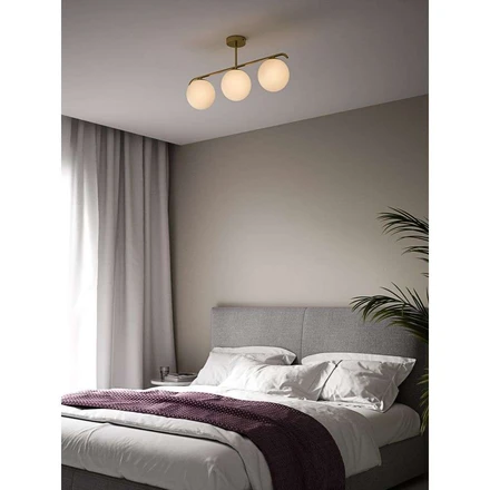 Ældre Skygge håndflade Grant 3 Ceiling Lamp Brass - Nordlux - Buy online
