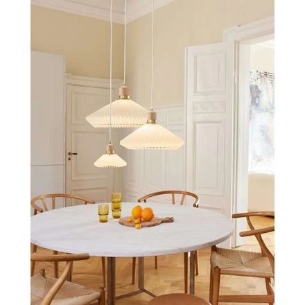 Pleated on sale pendant light