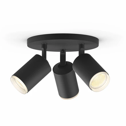 Fugato Spot 3 Ceiling Lamp Bluetooth White Color Amb. Black Philips Hue Buy online