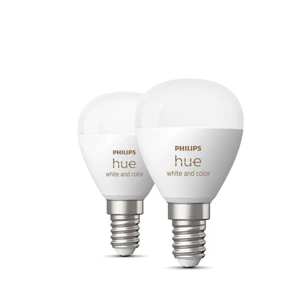 Philips Hue White&Color Amb. 5,1W Luster Crown 2 pack. E14 - Philips Hue -  Buy online