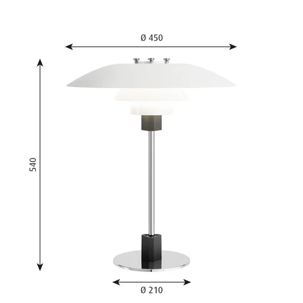 PH 4/3 Table Lamp White - Louis Poulsen - Buy online