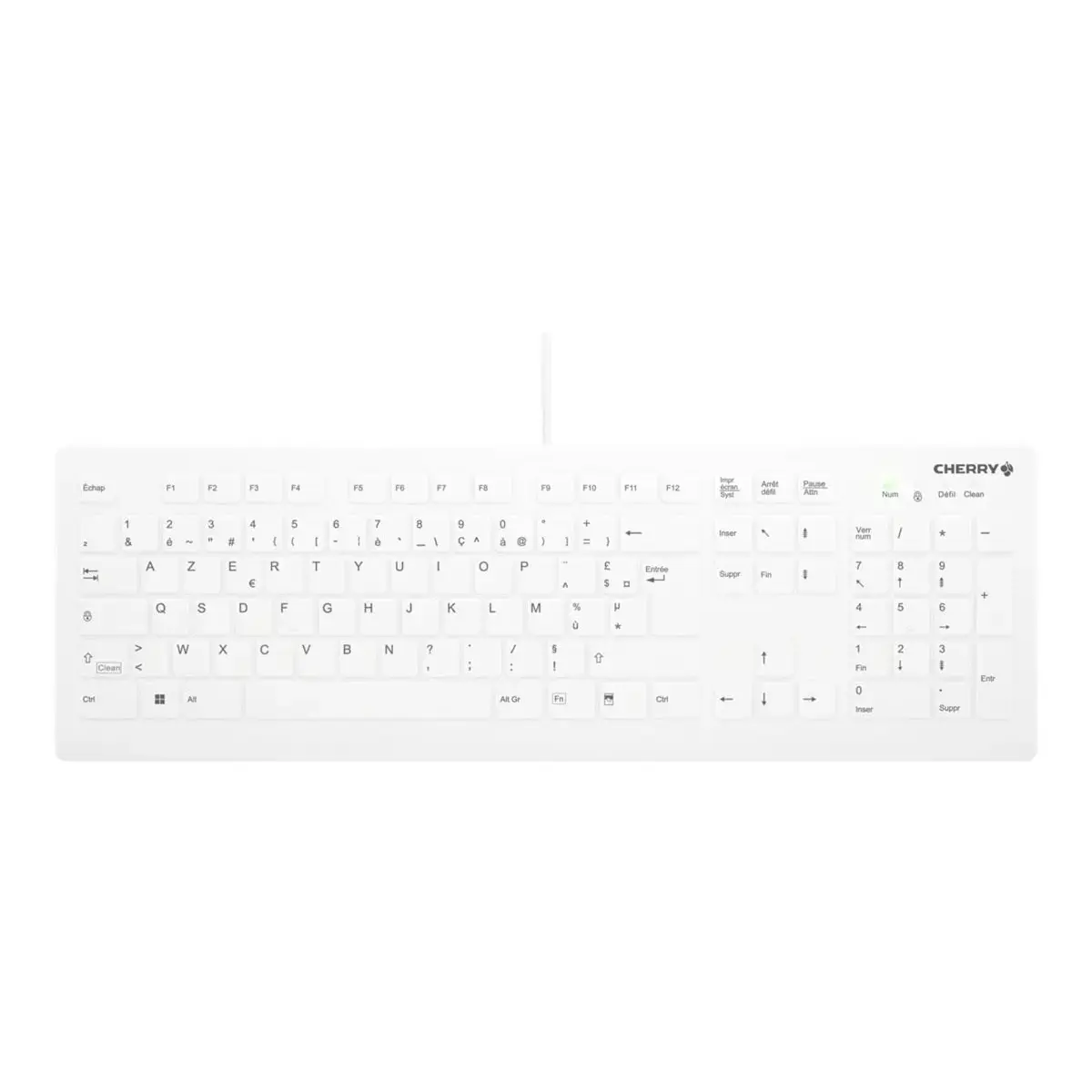 Tastatur Cherry Active Key Flat Profile Hygiene Desktop Keyb USB, White ...