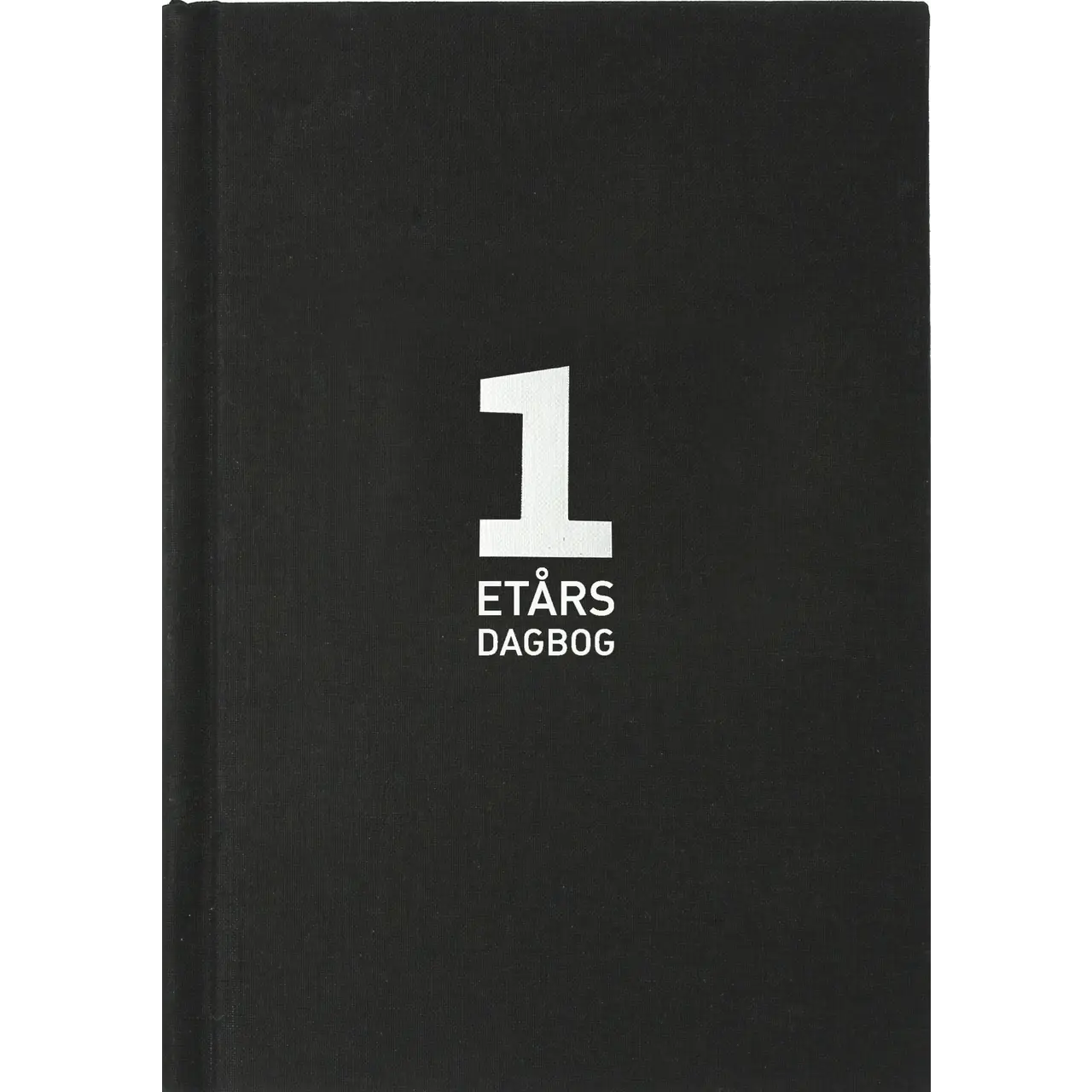 Dagbog sort - 1-års dagbog tekstilpræg 15 x cm 365600 - Køb billigt på Grafical.dk