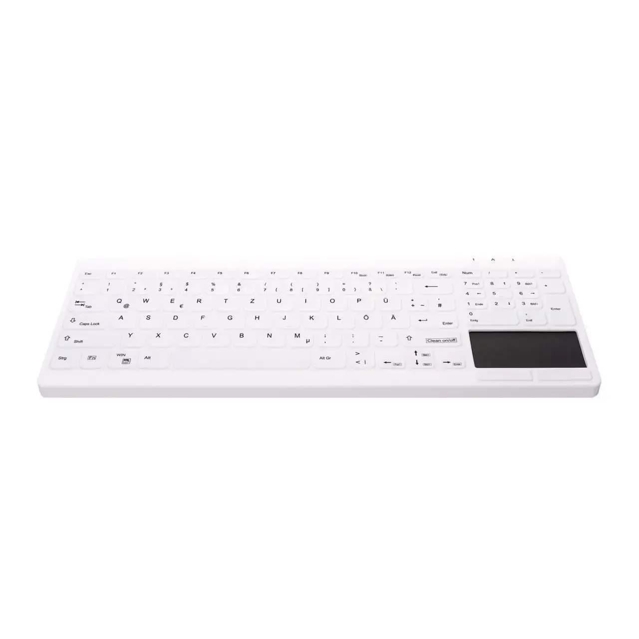 Tastatur, Cherry Active Key Hygiene Compact Touchpad Keyboard NumPad ...