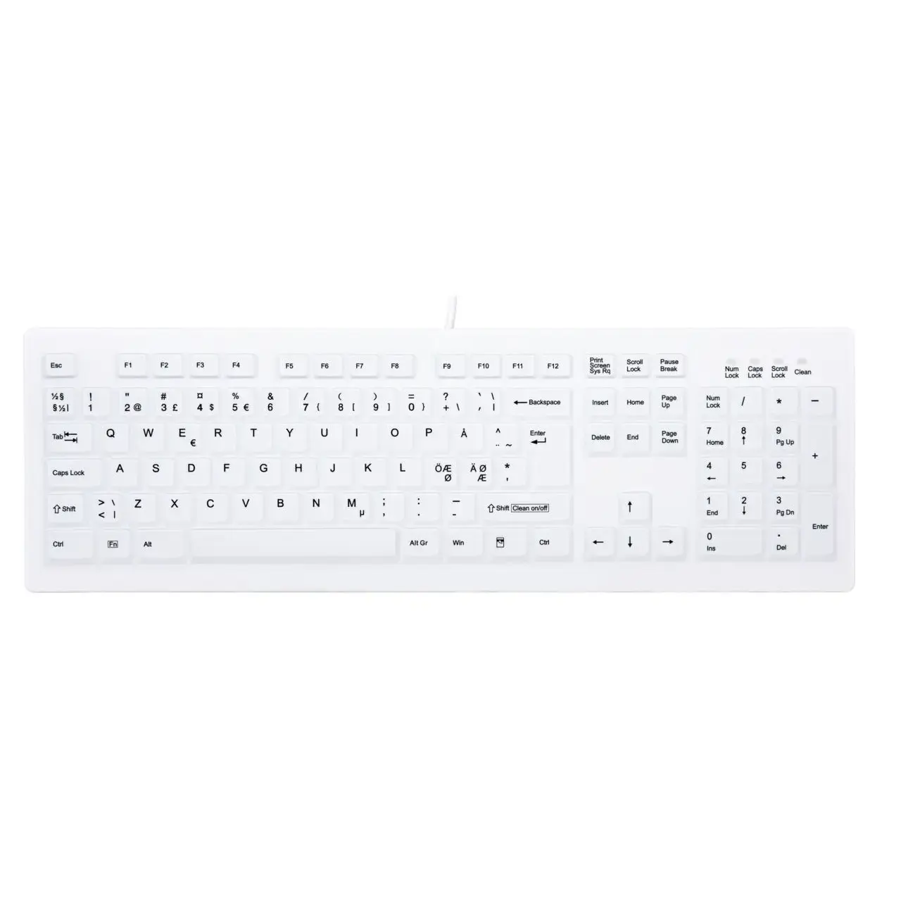 Tastatur, Cherry Active Key Hygiene Desktop Keyboard Sealed Watertight ...