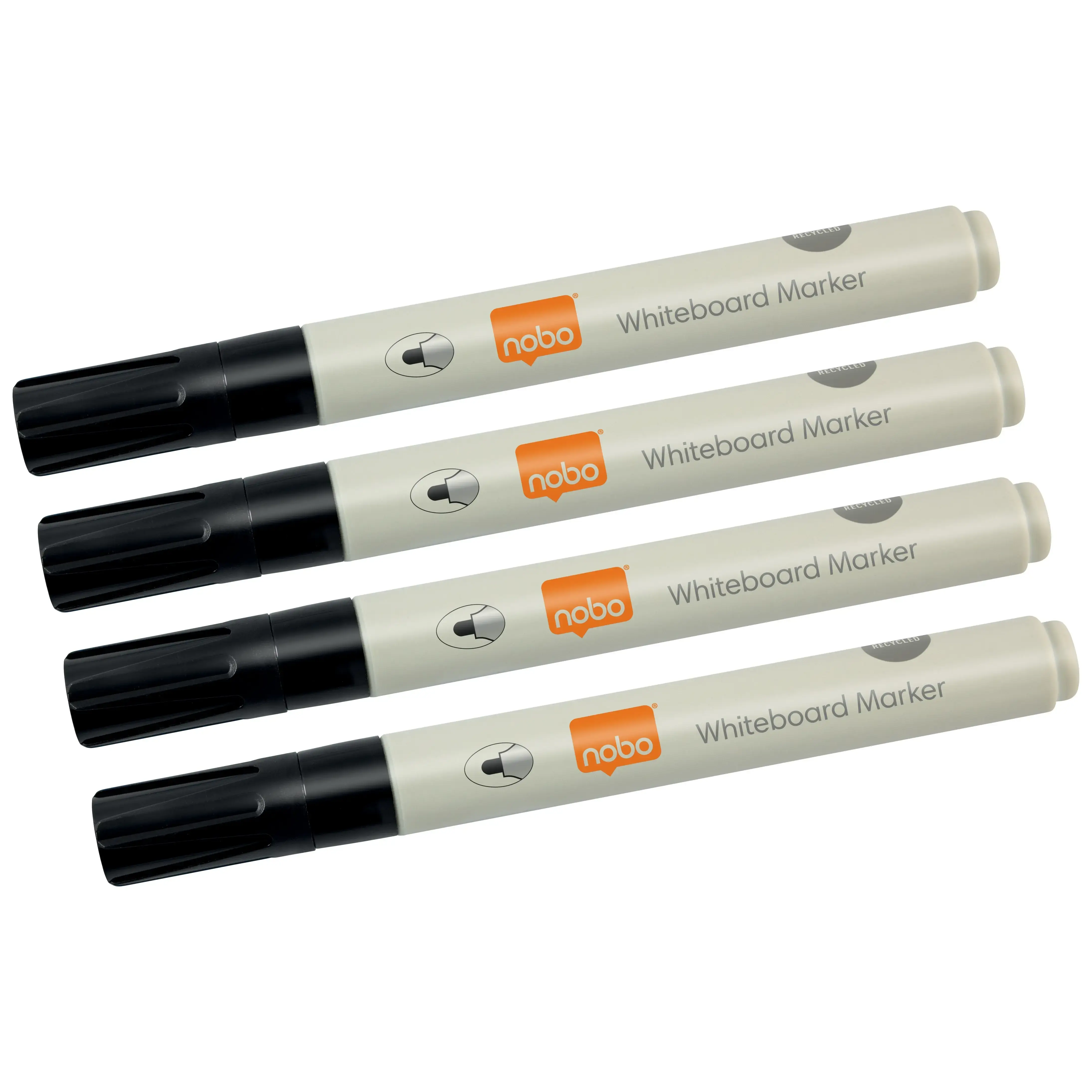 Nobo Whiteboardmarker - Rund spids - 3 mm - Sort - 4 stk. - Køb billigt ...