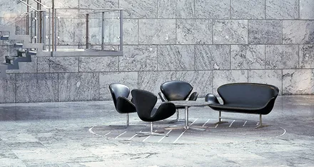 Arne Jacobsen Svanesofa | Køb fra Hansen