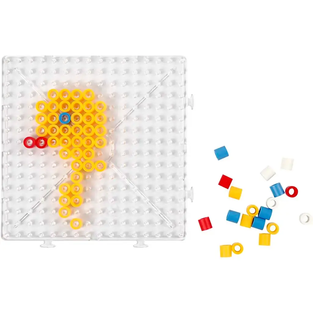 Perleplade jumbo perler str. 15 x 15 cm - stor samlekvadrat - Køb ...