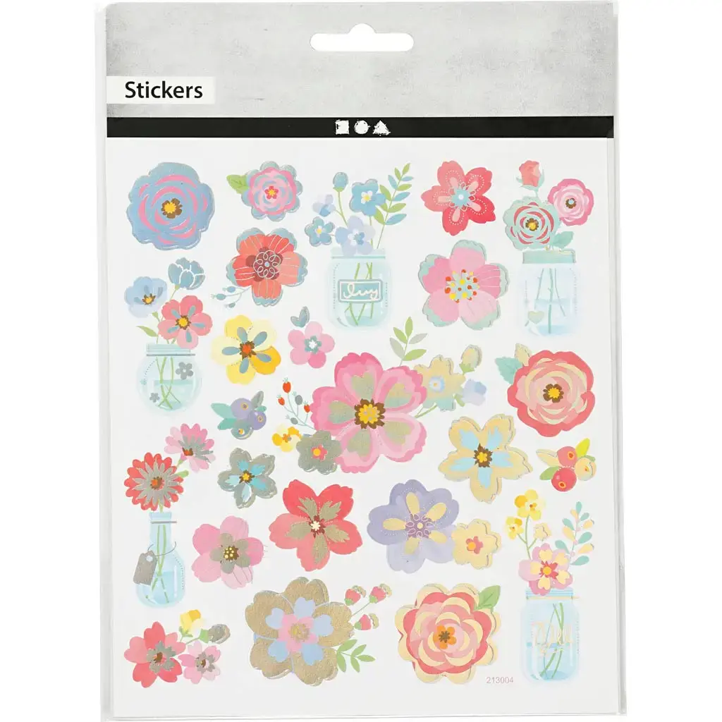 Stickers, forårsblomster, ark 15x16,5 cm, 1 ark » Køb billigt på ...