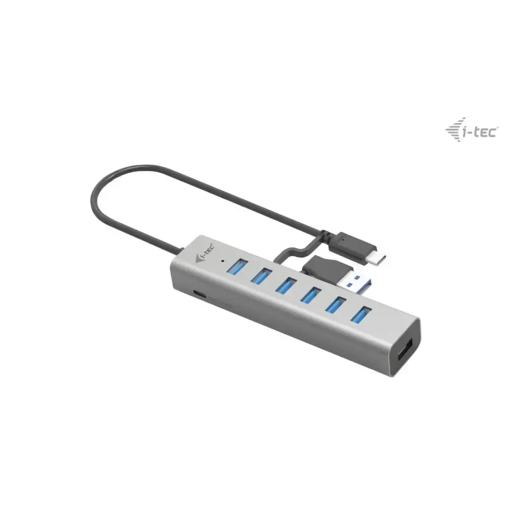USB-hub - i-tec USB-C Charging Metal HUB - 7 porte - Sølv - Køb billigt ...