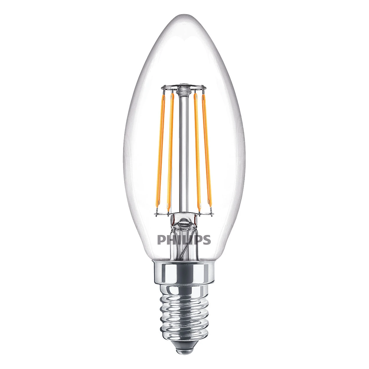 Bulb LED 4 3W Glass Candle 470lm E14 Philips Buy online