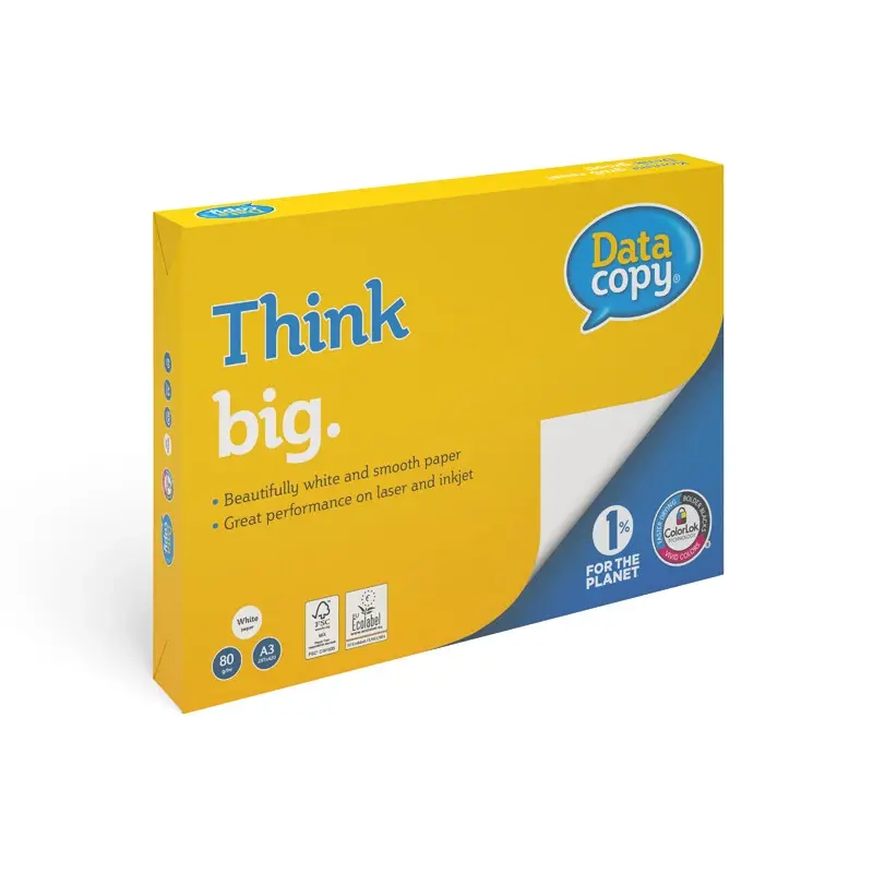 Data Copy, premium paper, white Kopipapir, træfri ECF, 80g/m