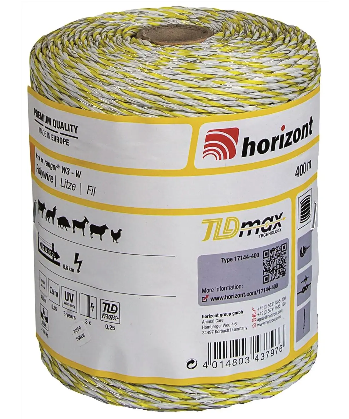 Horizont Polytråd Ranger 3Tr - 400 m