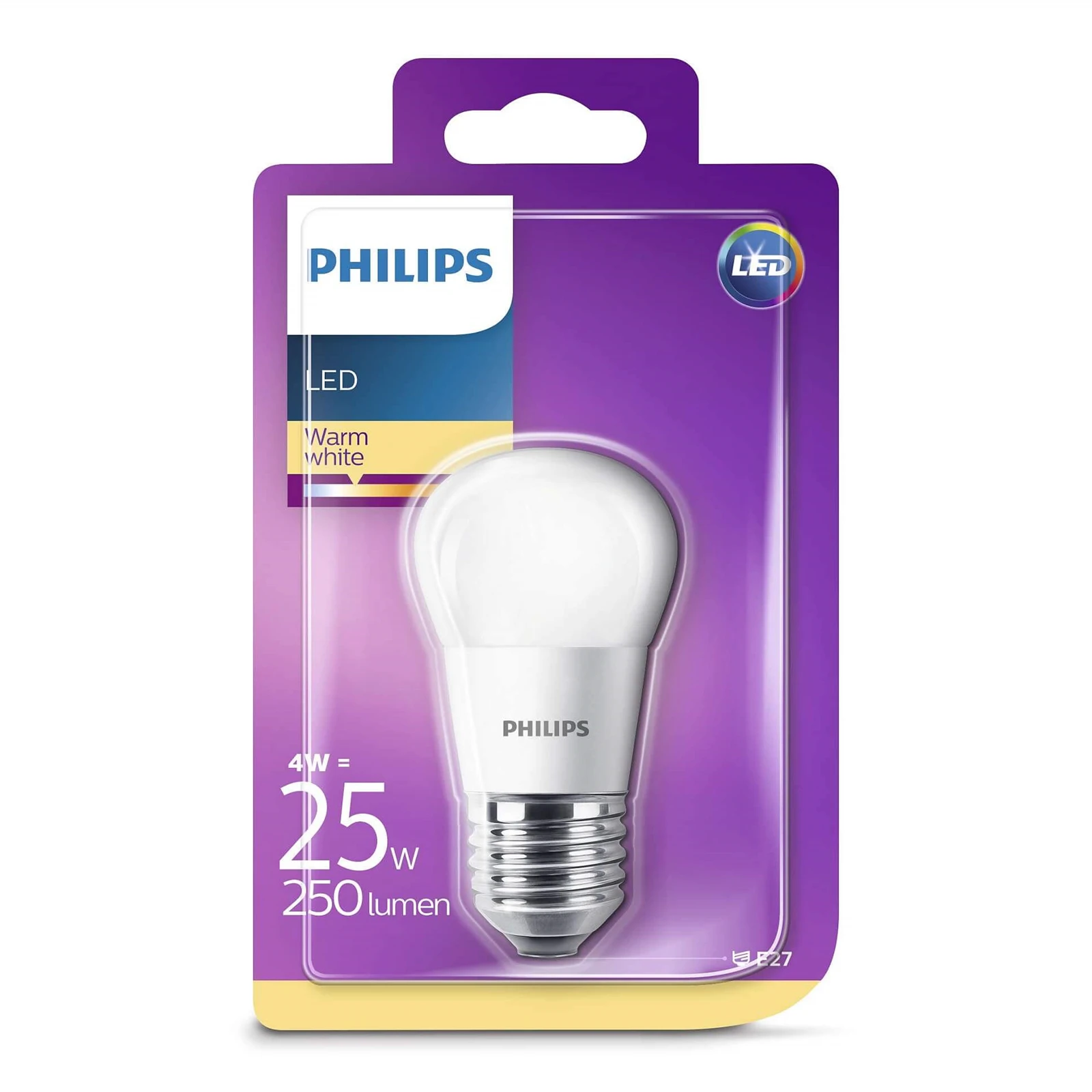 Bulb LED 4W Plastic Crown 250lm E27 Philips