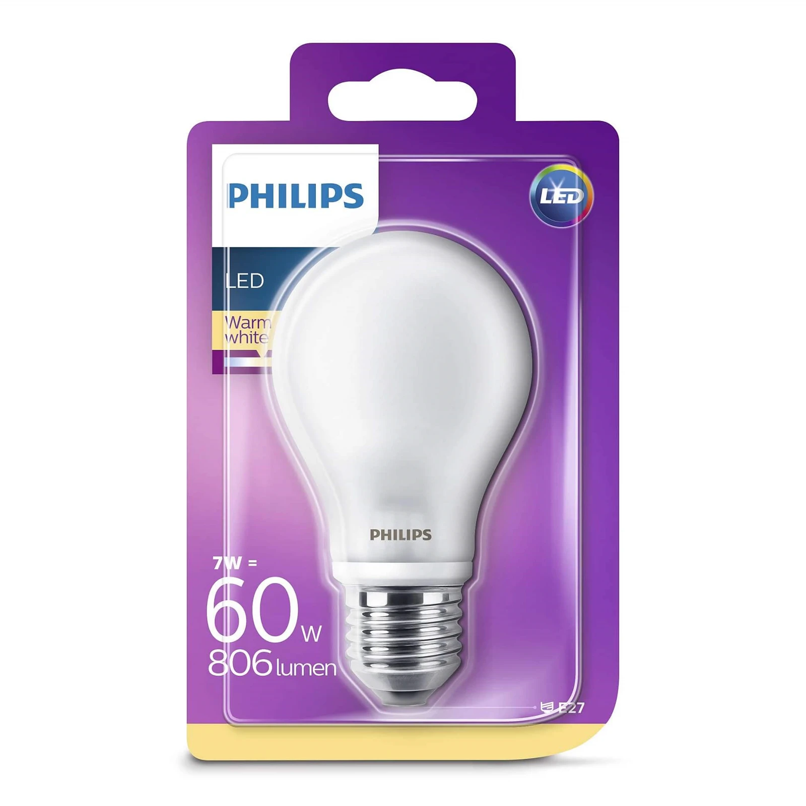 Bulb LED 7W Glass (806lm) E27 - Philips
