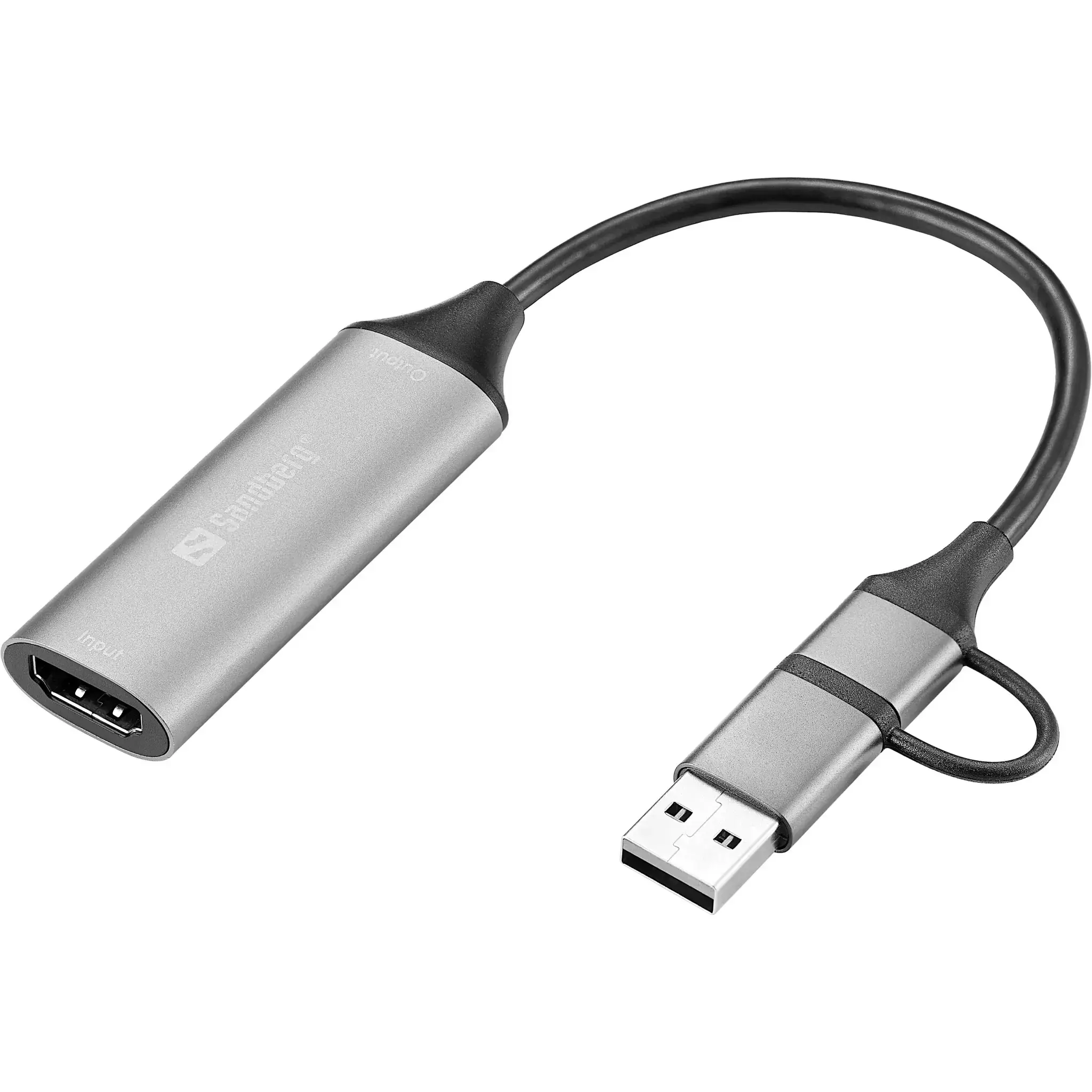 Hubs, Sandberg HDMI Capture Link to USB-C/A, grå - Køb billigt på ...