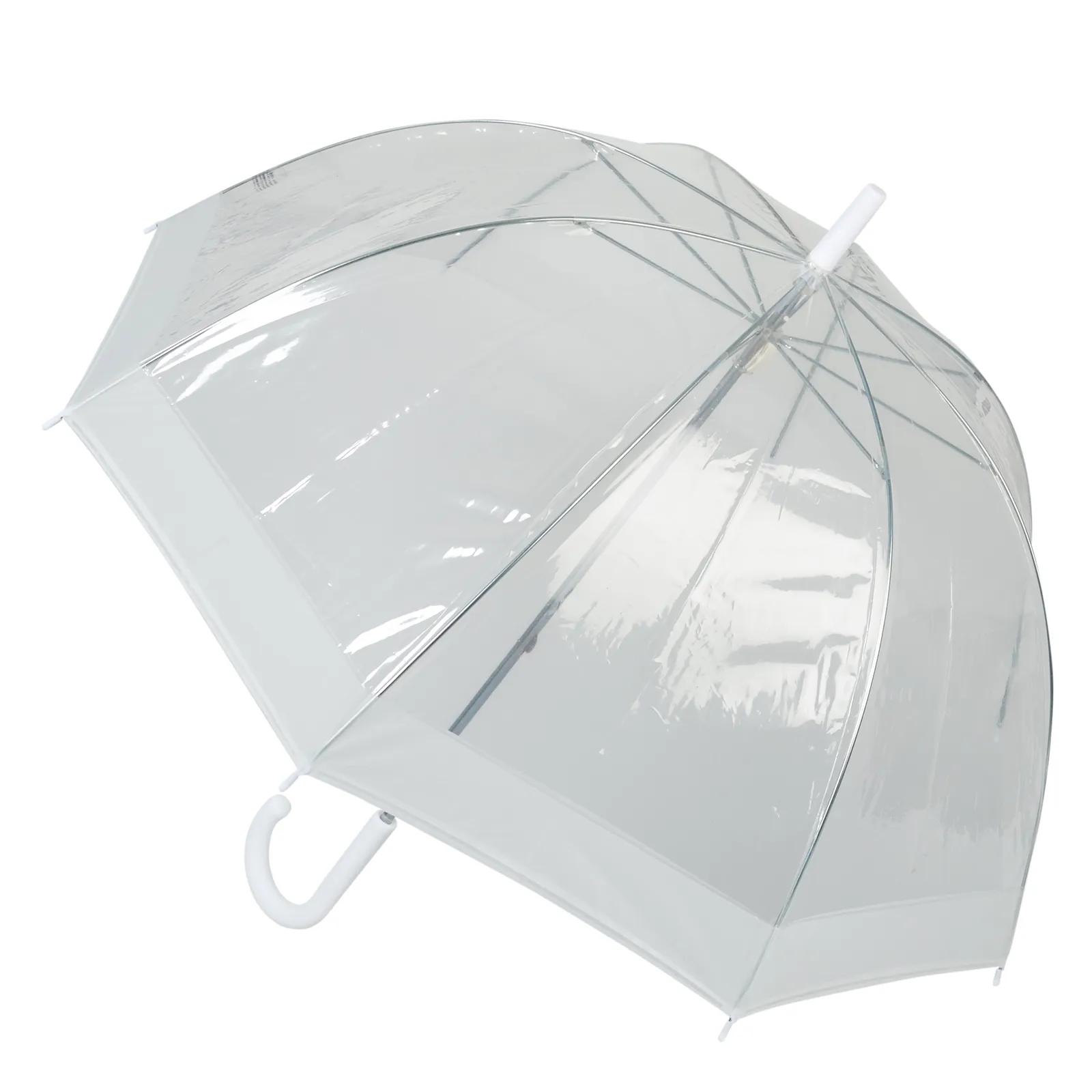 Transparent og fin paraply fra Happy Rain
