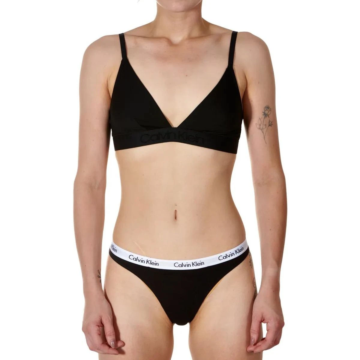 Calvin Klein Plus – Size Modern – Mellanbruna trosor i bomull och  bikinistil