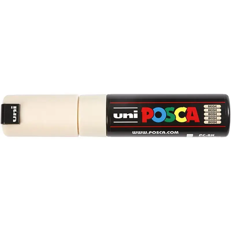 Posca PC-8K - Beige heldækkende marker 8mm. bred spids