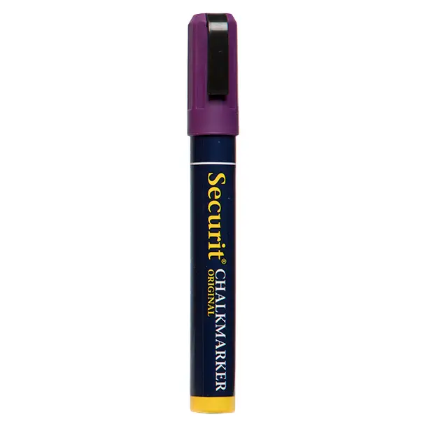 Chalk marker Securit Original violet 26mm skrå spids Køb billigt på