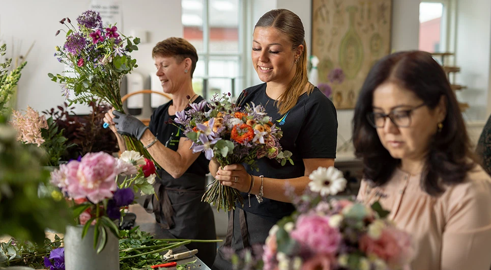 Blomsterbinder 17 ugers åben uddannelse