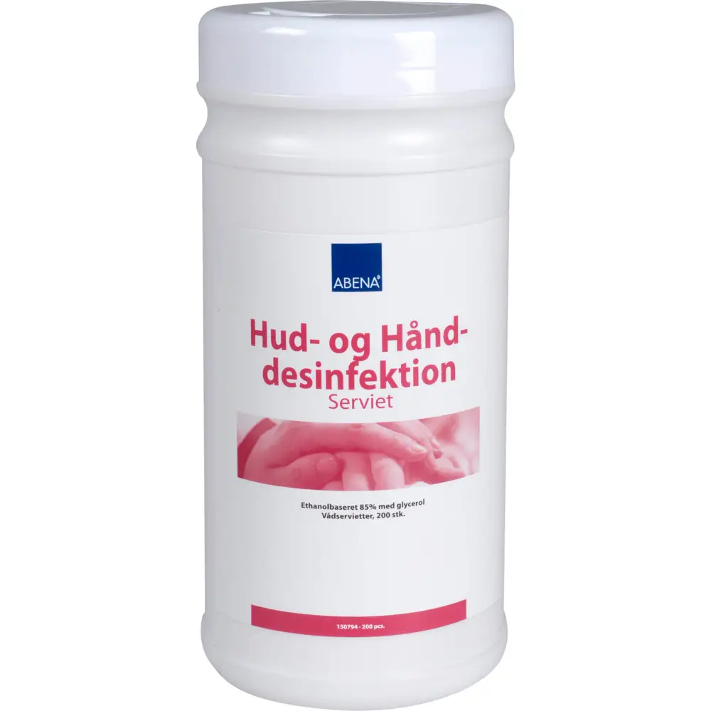 Desinfektionsserviet, Abena, hvid, dispenser box - 2400 - Køb billigt på Grafical.dk