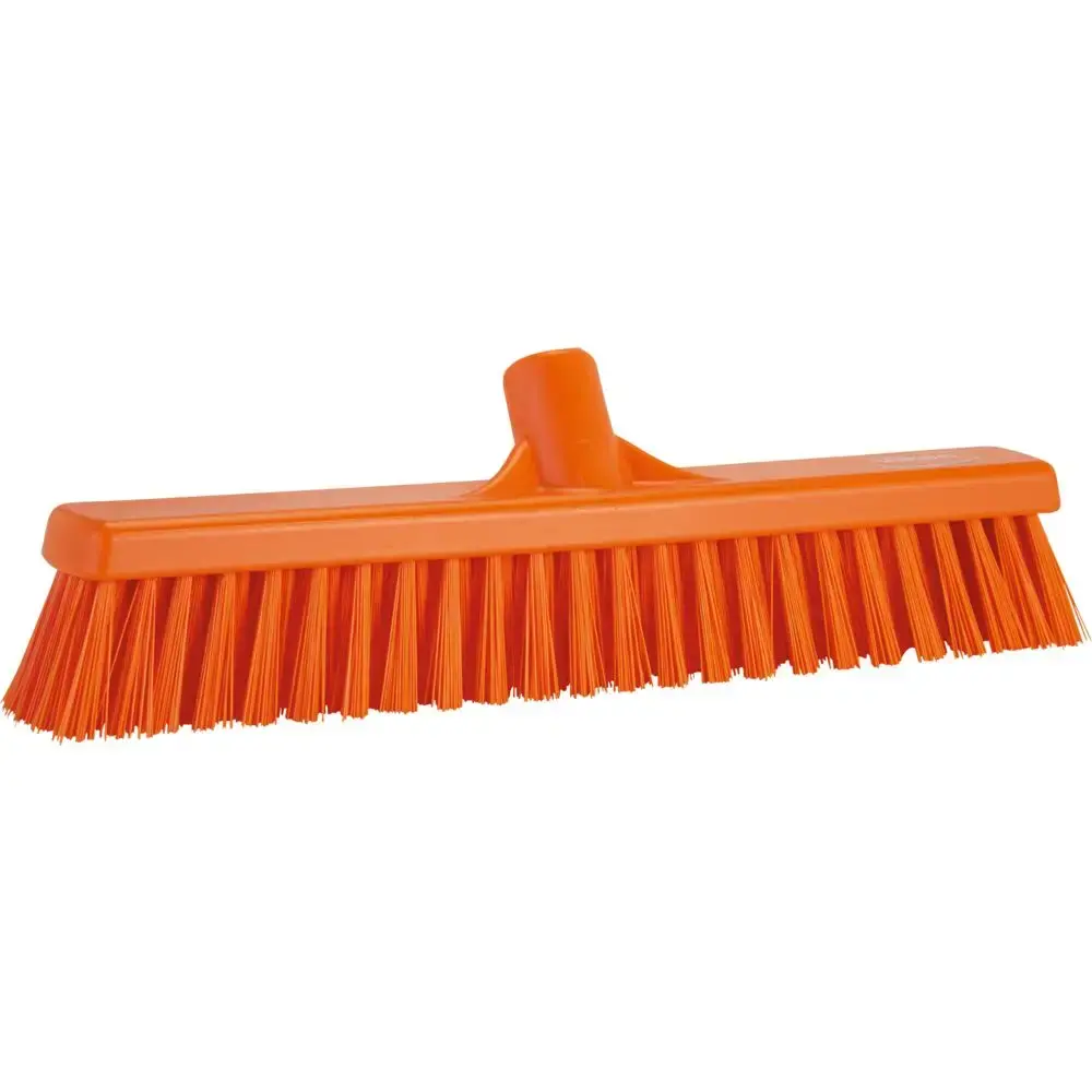 Feje kost Vikan Hygiejne, 2-faset kraftig, med gevind, orange, 40 cm ...
