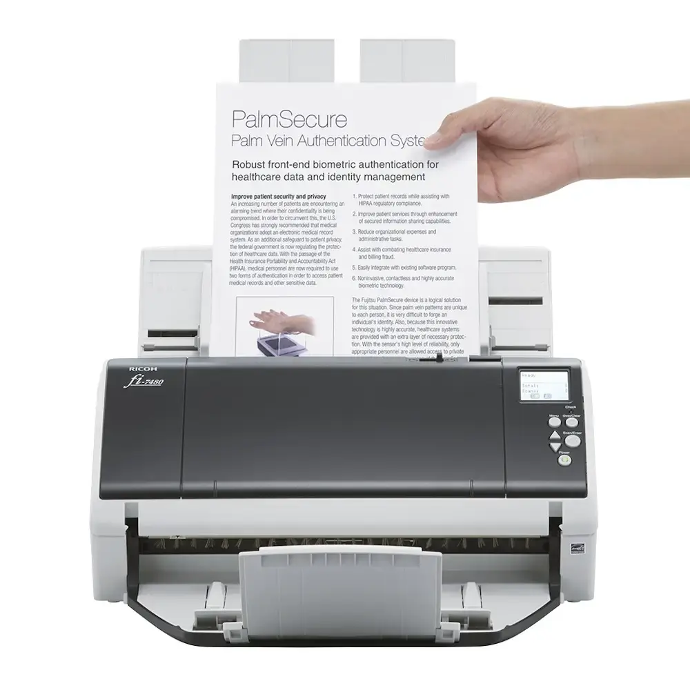 Scanner, Fujitsu Ricoh fi-7480 60ppm/120ipm A3 Duplex ADF Departmental ...