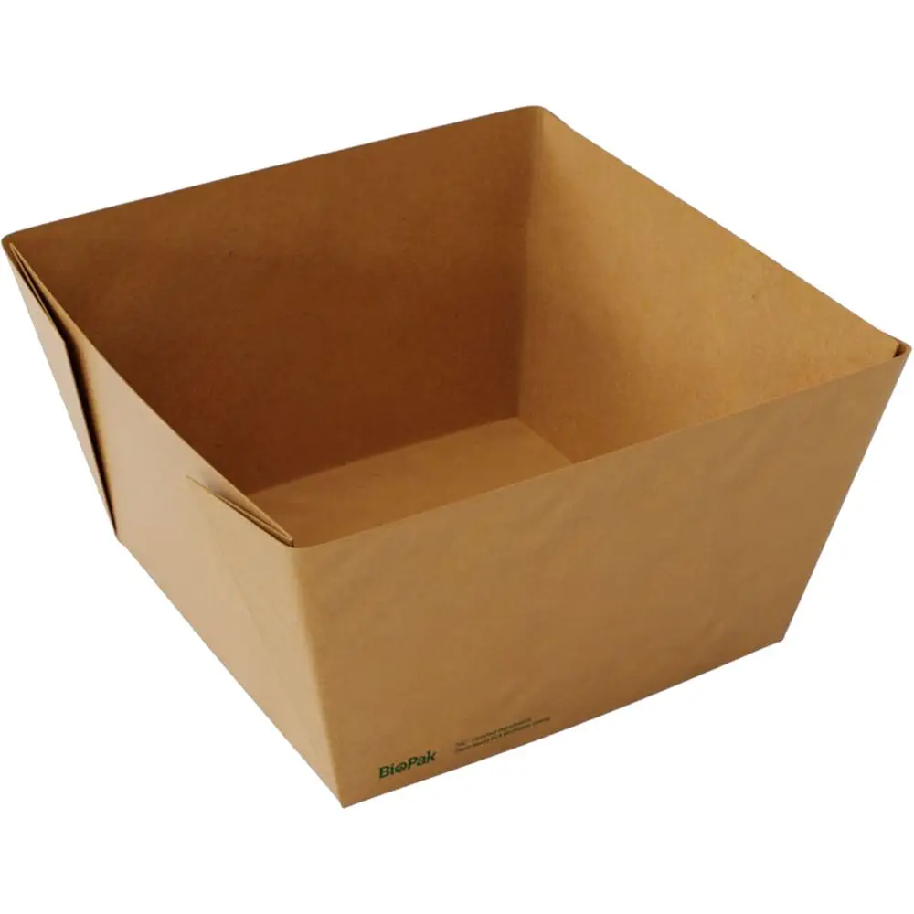 Viking Boks Duni BioPak 14x14x7 5cm 1200 Ml Brun Karton PLA 1 rums Viking boks duni biopak 14x14x7 5cm 1200 ml brun karton pla 1 rums