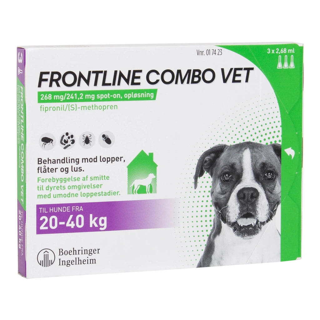 Frontline Combo Vet t/hund 20-40 kg - x 2,68 ml