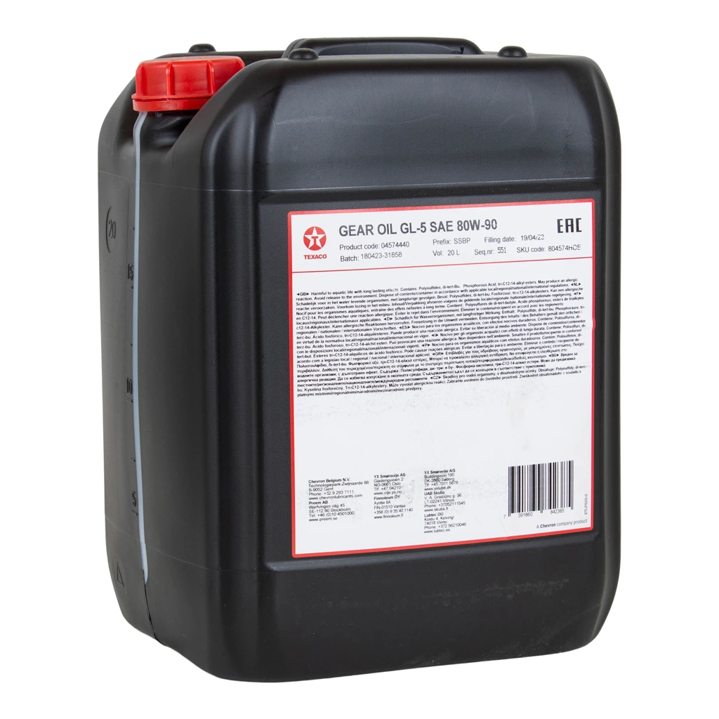 Gearolie Gear Oil GL-5 80W90 20 ltr