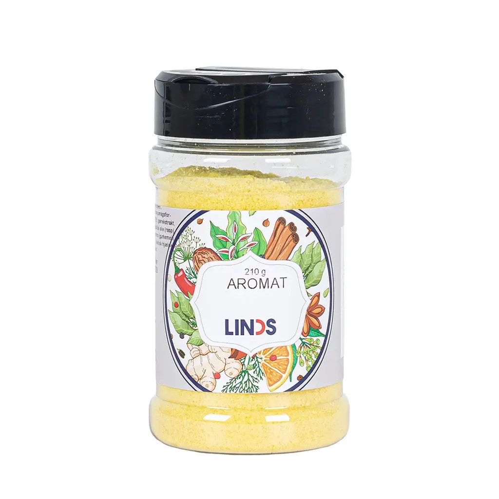 Krydderi LINDS Aromat 210 Gr Fremh ver Smagen I Maden krydderi-linds-aromat-210-gr-fremh-ver-smagen-i-maden