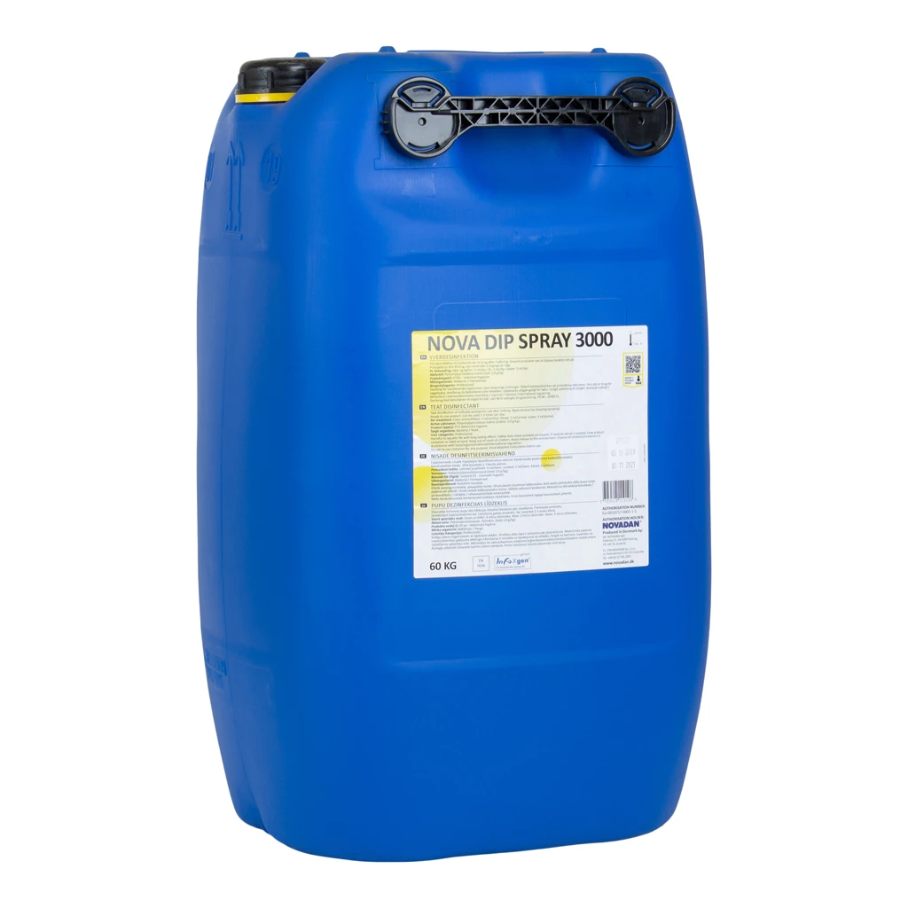Pattespray Nova Dip/Spray 3000, 60 kg | Jodbaseret yverplejemiddel