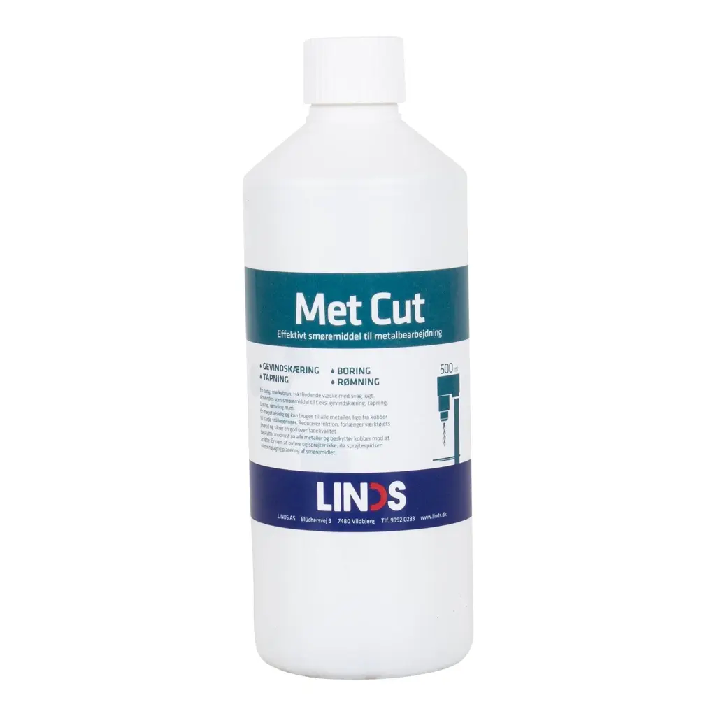 Met Cut Smøremiddel 500 ml | Reducerer friktion ved boring