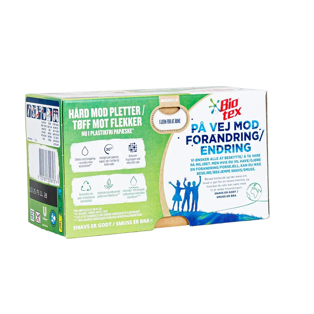 Vaskekapsler Biotex 3i1 color, 12 stk