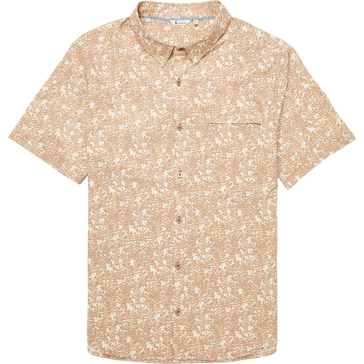 Cora Button-Up Shirt Print Tan main image 1