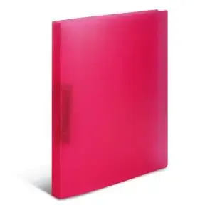 Ringbind - HERMA A4 - Translucent pink - 2-D ringmekanik - Køb billigt ...