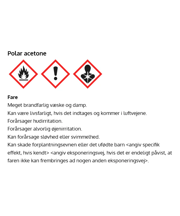 Polar acetone