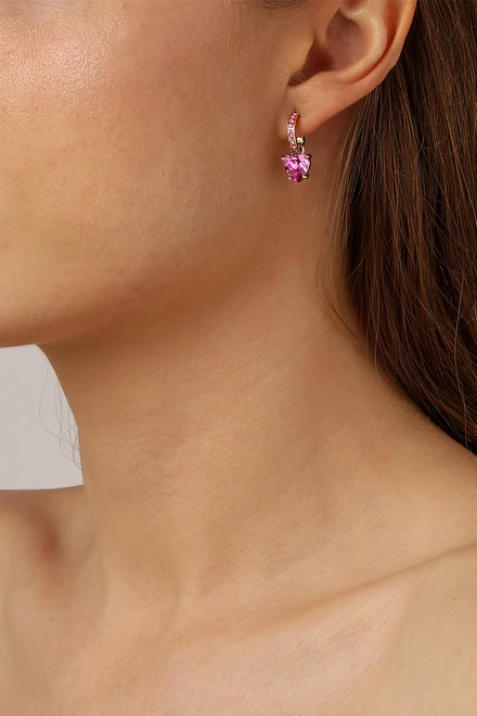 nina　Born From Rock Earrng Nina Zhou Moonstone Diamond Forget-Me-Not Flower Earrings in