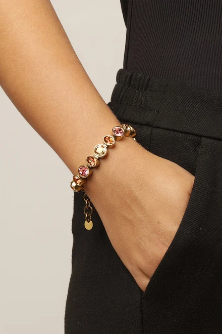 Dyrberg kern bracelet with crystal gems sales
