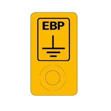 Skilt til Earth Bonding Point, EBP, 30 stk.