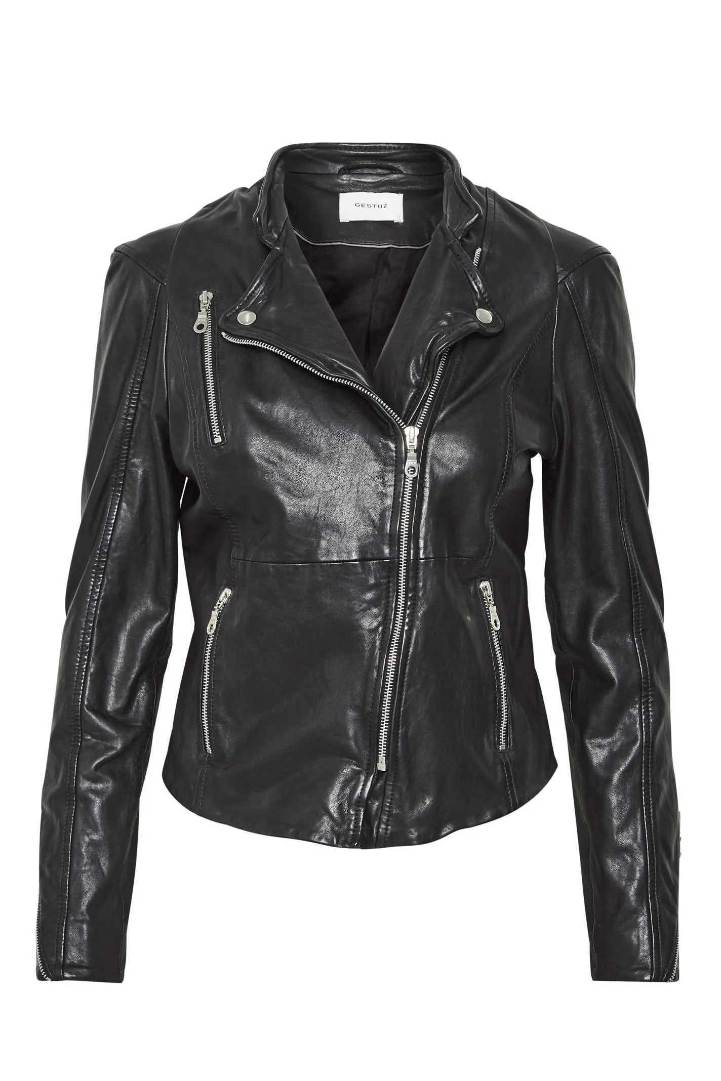i dag midnat Skrive ud JOANNA JACKET 10901085 SKIND SORT fra GESTUZ.