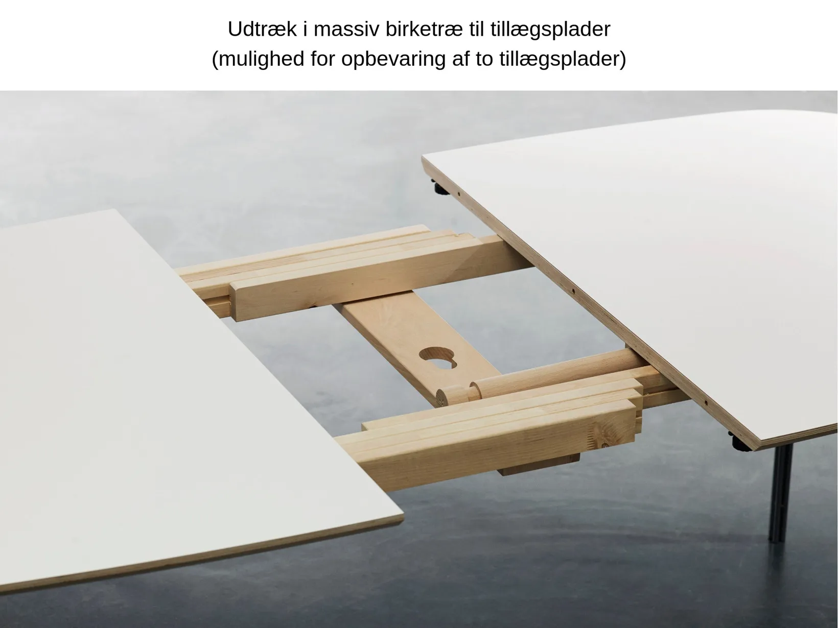 Pludselig nedstigning vant biord Haslev Symphony 76 spisebord m. splitben - Prisgaranti - Fri fragt -  bolighuset.dk